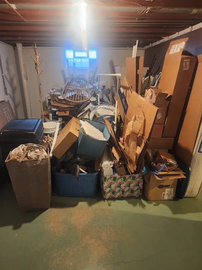 Roll-off dumpster container at job site for Construction Dumpster Rental in Siler City